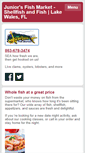 Mobile Screenshot of juniorsfishmarket.com